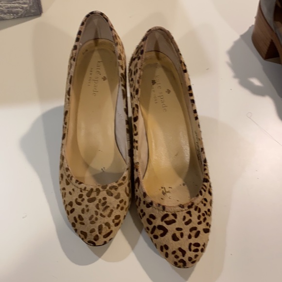 Kate Spade Leopard wedges 6.5 - Picture 7 of 10